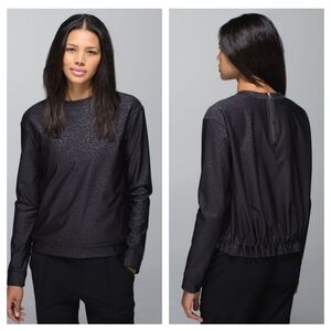 Lululemon Departure Top Petal Camo Embossed Black